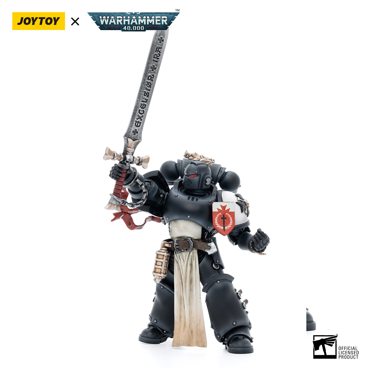 [IN STOCK]JOYTOY Warhammer 40K Action Figure 1/18 Black Templars The Emperors Champion Rolantus