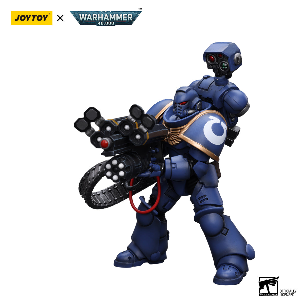 [IN STOCK]JOYTOY Warhammer 40K Action Figure 1/18 Ultramarines Desolation Marine with Castellan Launcher (Superkrak)