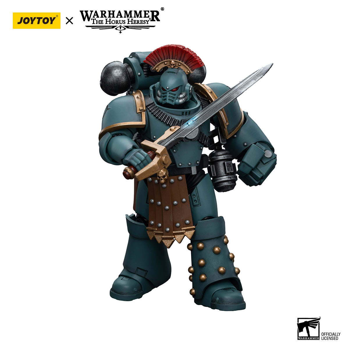 JOYTOY Action Figure 1/18 Sons of Horus MKIV Tactical Squad Sergeant with Power Fist Model Birthday Gifts 