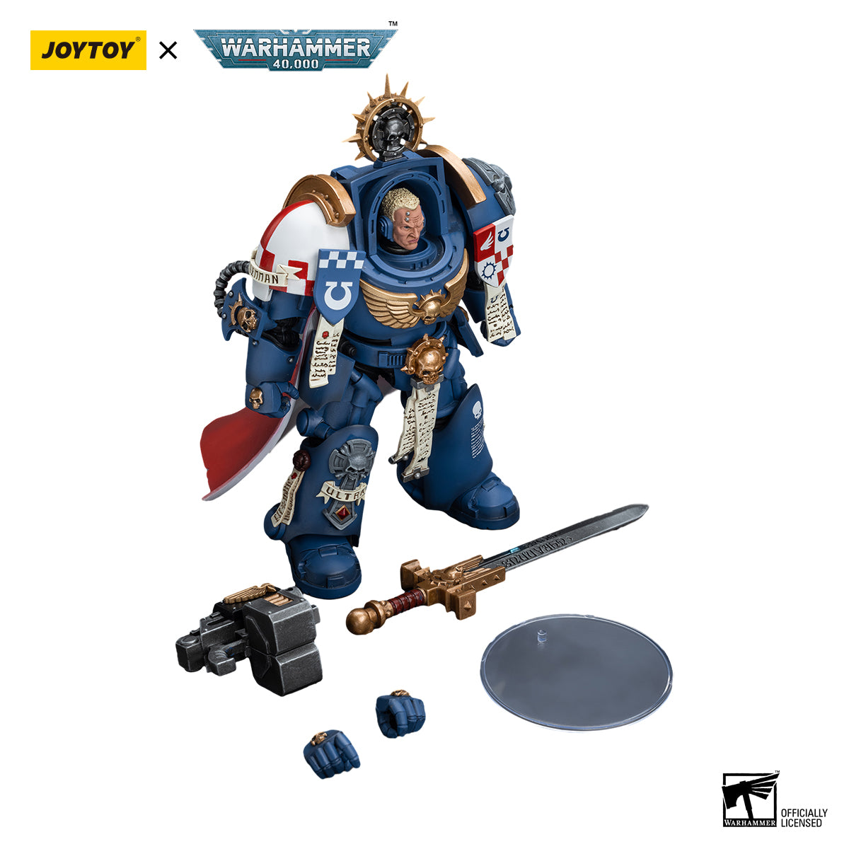 JOYTOY Action Figure 1/18 Ultramarines Terminator Captain Severus Agemman Model Birthday Gifts