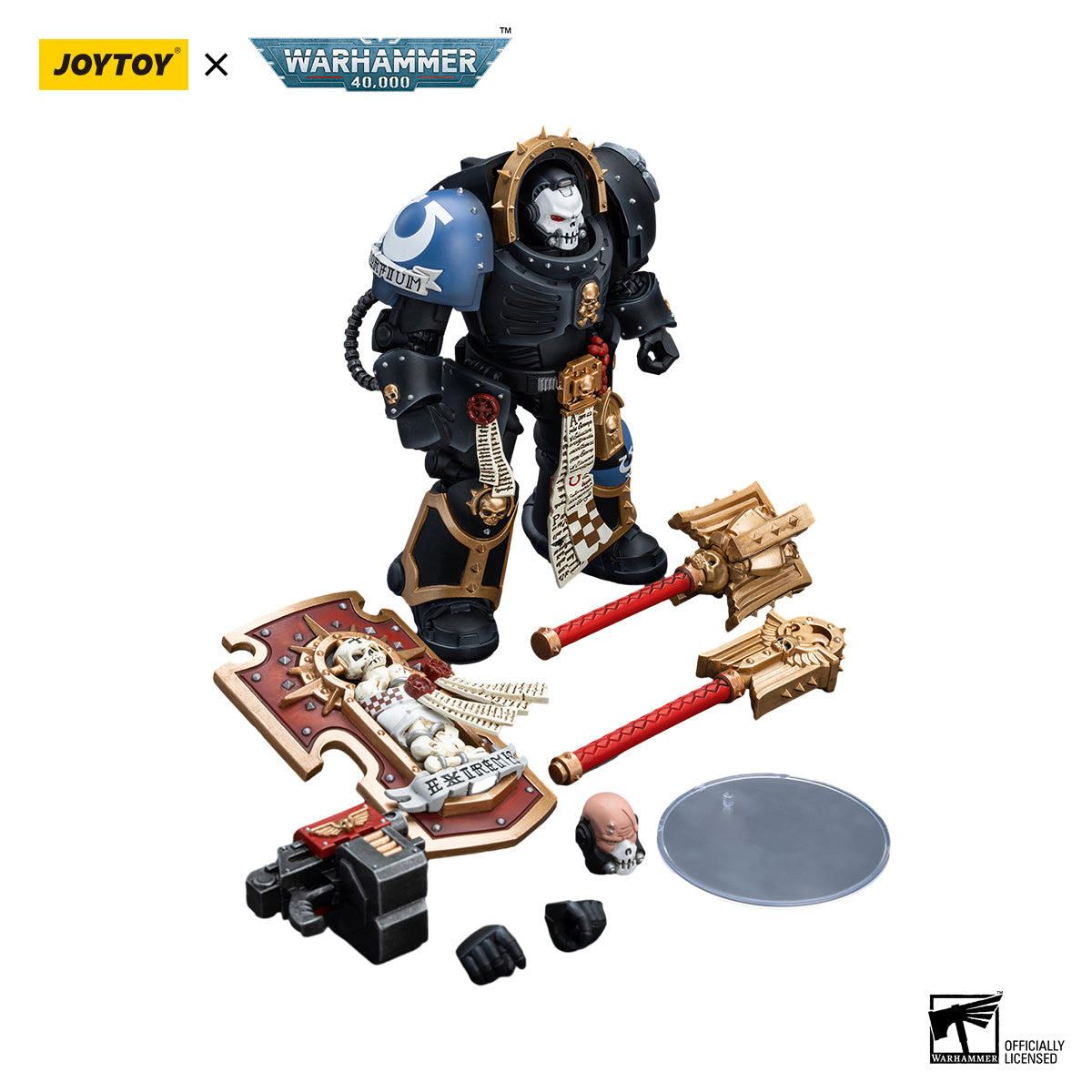 [IN STOCK]JOYTOY Warhammer 40K Action Figure 1/18 Ultramarines Chaplain in Terminator Armour