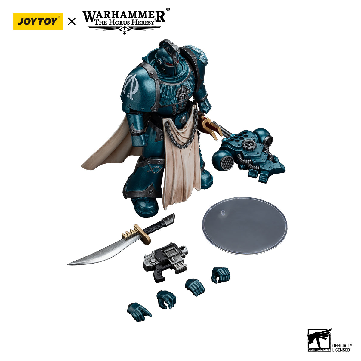 [IN STOCK]JOYTOY Warhammer 40K Action Figure 1/18 Alpha Legion Legion Praetor with Power Sword