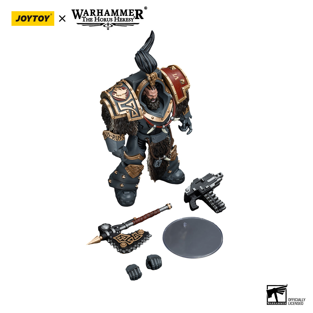 JOYTOY Action Figure 1/18 Space Wolves Varagyr Wolf Guard Squad Varagyr Thegn Model Birthday Gifts 