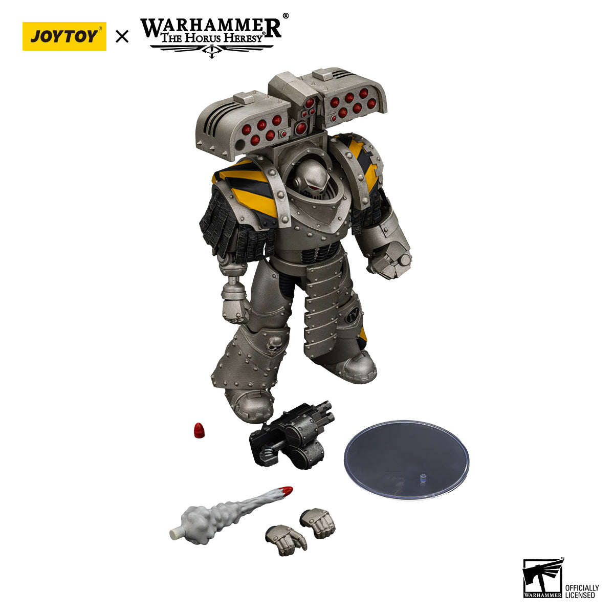 [IN STOCK]JOYTOY Warhammer 40K Action Figure 1/18 lron Warriors Tyrant Siege Master Terminator with Rocket launcher