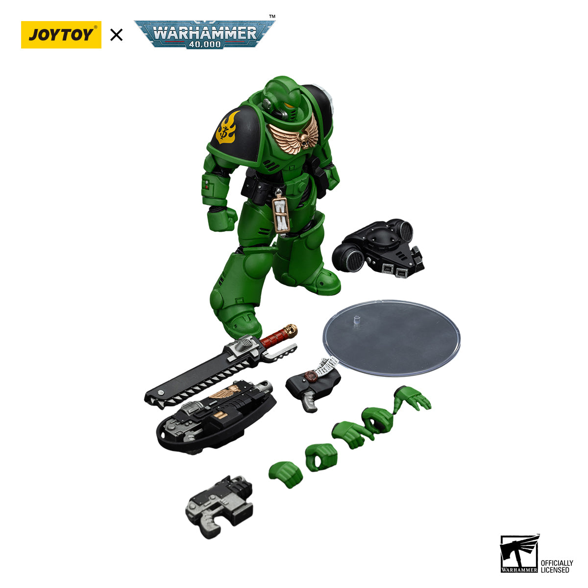 JOYTOY Warhammer 40K 1/18 Action Figure Salamanders Intercessors Brother Haecule JT5222