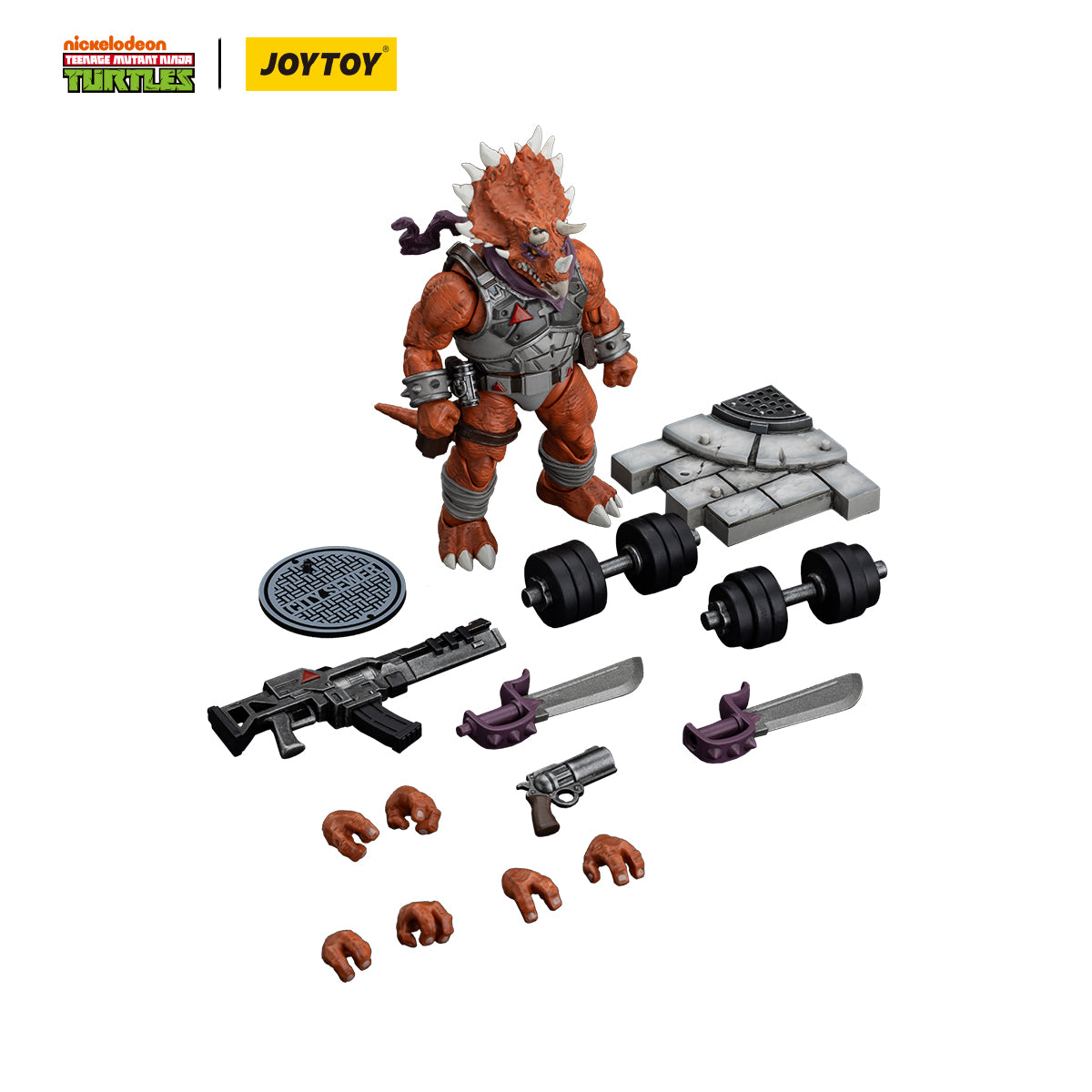 [IN STOCK] JOYTOY TMNT Action Figure 1/18 TMNT-Triceraton Infantryman JT01130