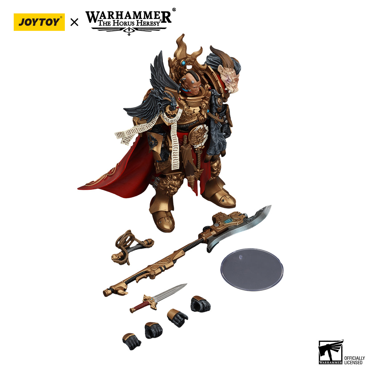 JOYTOY Warhammer 30k 1/18 Action Figure Legio Custodes Constantin Valdor, Captain-General of the Legio Custodes JT00942