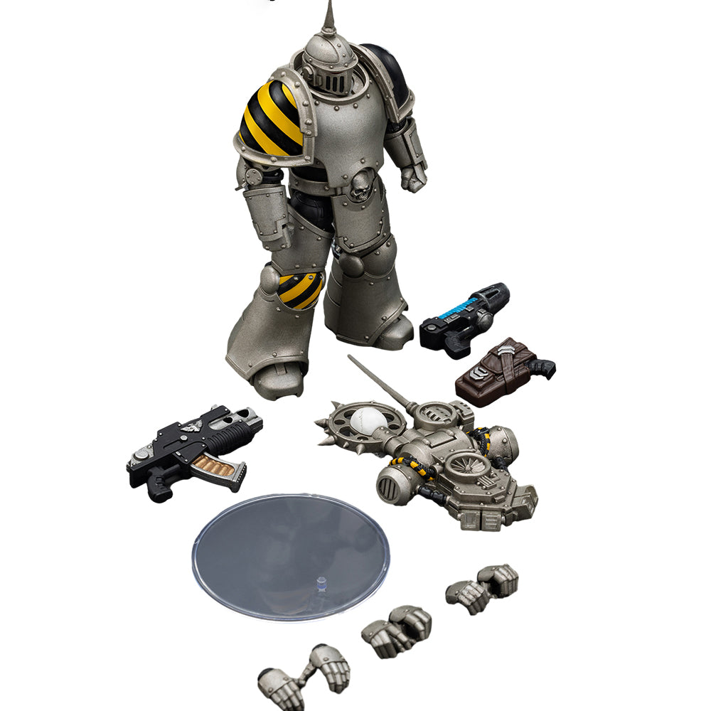 JOYTOY Warhammer 40K The Horus Heresy 1/18 Action Figure Iron Warriors MKlIl Tactical Legionary with Nuncio vox Collection Model Birthday Gift