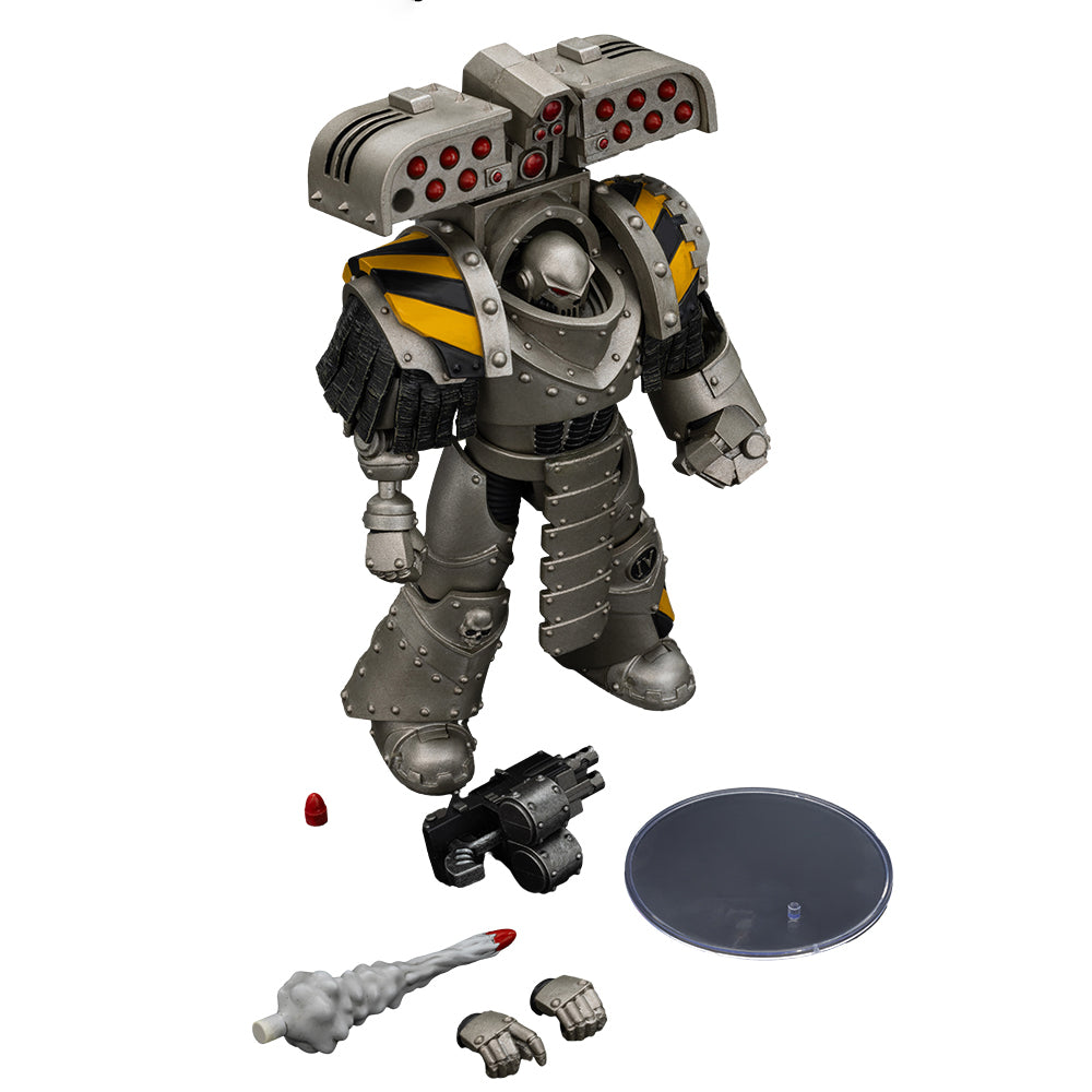 JOYTOY Warhammer 40,000 The Horus Heresy 1/18 Action Figure-Iron Warriors Tyrant Siege Master Terminator with Rocket Launcher Collection Model Birthday Gift