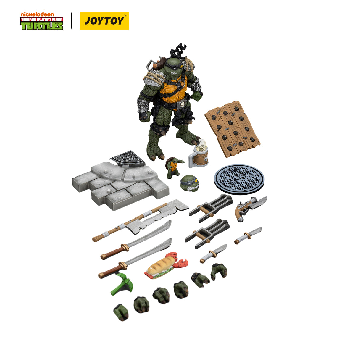 JOYTOY Action Figure 1/18-TMNT-Slash Model Birthday Gifts