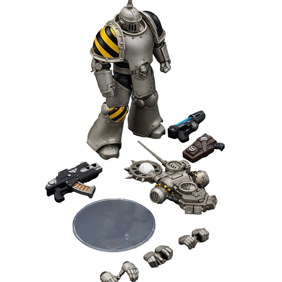[IN STOCK]JOYTOY Warhammer 40K Action Figure 1/18 lron Warriors MKlIl Tactical Legionary with Nuncio-vox