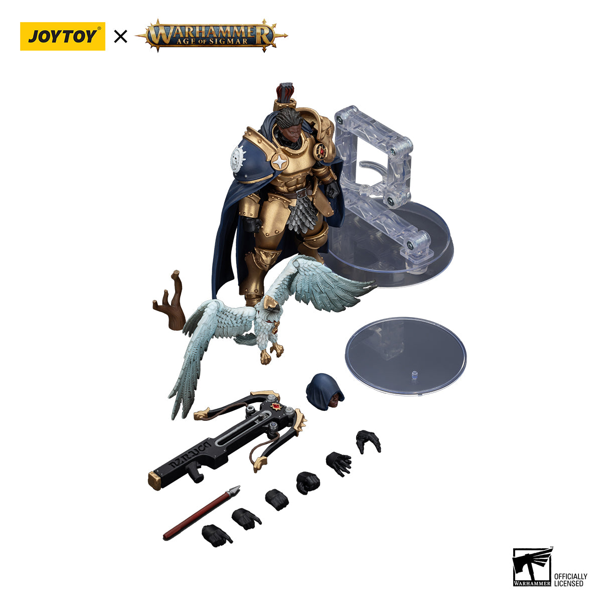 JOYTOY Action Figure 1/18 Warhammer AGE OF SIGMAR -Stormcast Eternals The Blacktalons Shakana Goldenblade Model Birthday Gifts 