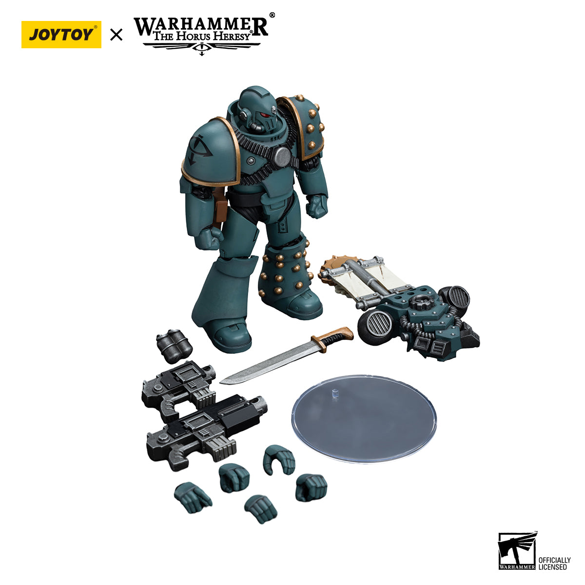 JOYTOY Action Figure 1/18 Sons of Horus MKIV Tactical Squad Legionary with Legion Vexilla Model Birthday Gifts 