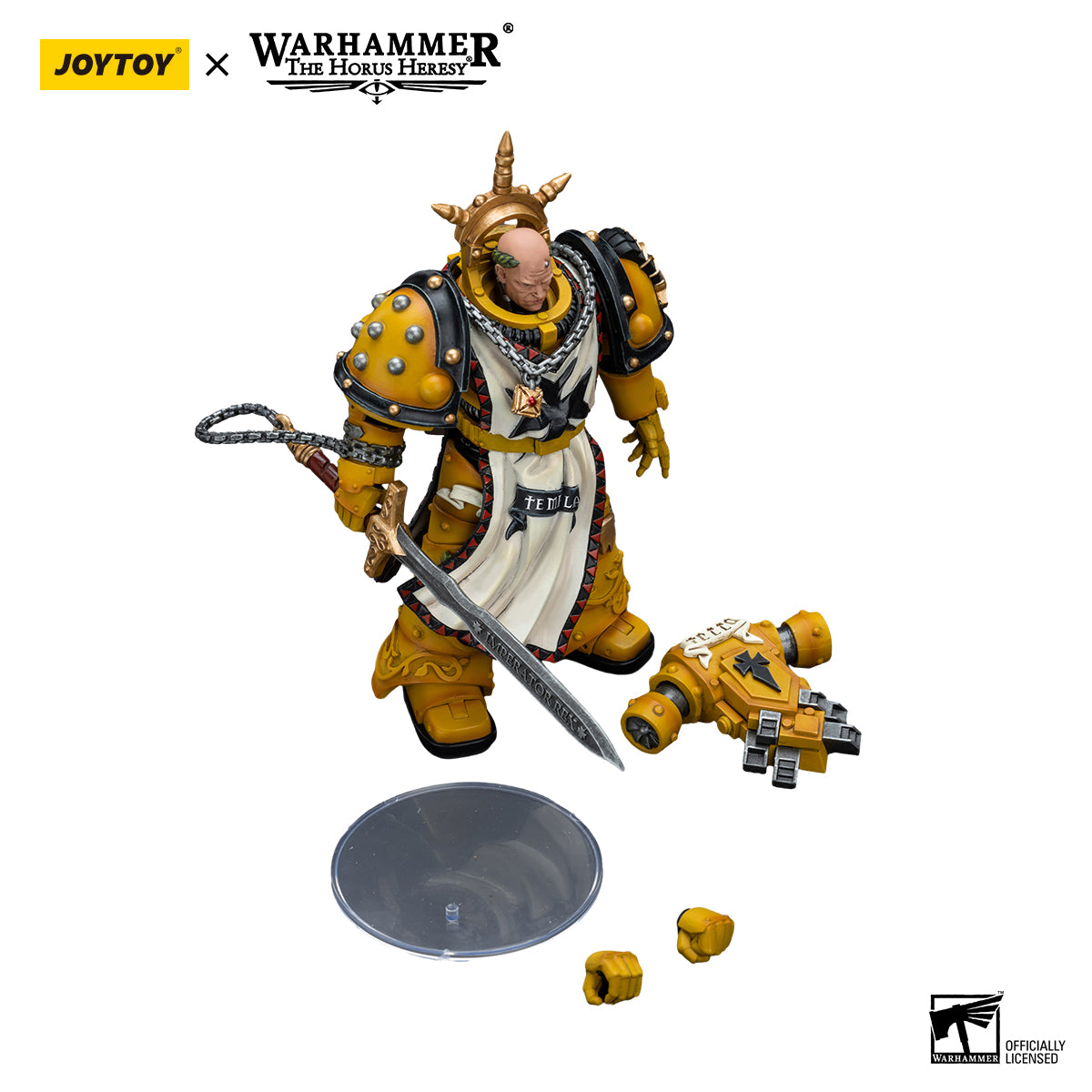 [IN STOCK]JOYTOY Warhammer 40K Action Figure 1/18 Imperial Fists Sigismund, First Captain of the Imperial Fists