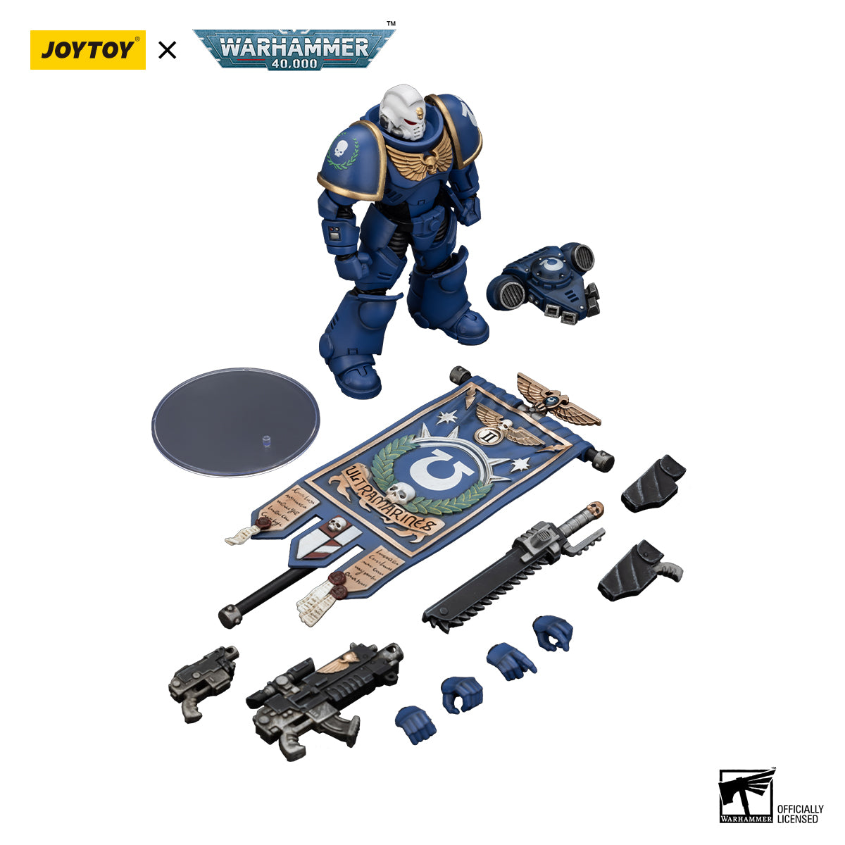 [IN STOCK]JOYTOY Warhammer 40K Action Figure 1/18 Ultramarines Heroes of the Chapter Primaris Ancient Posca
