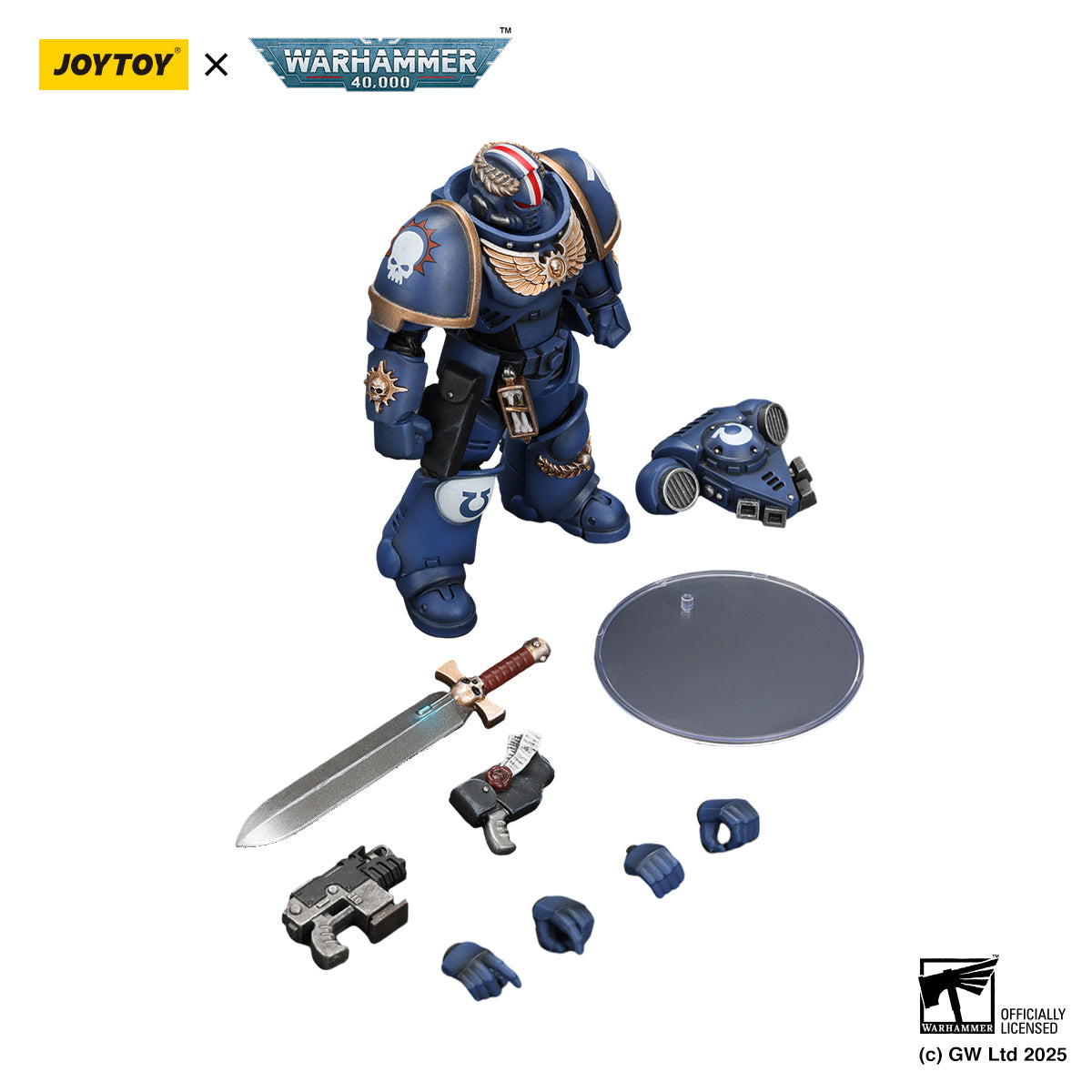 [IN STOCK]JOYTOY Warhammer 40K Action Figure 1/18 Ultramarines Primaris Lieutenant Argaranthe JT4065