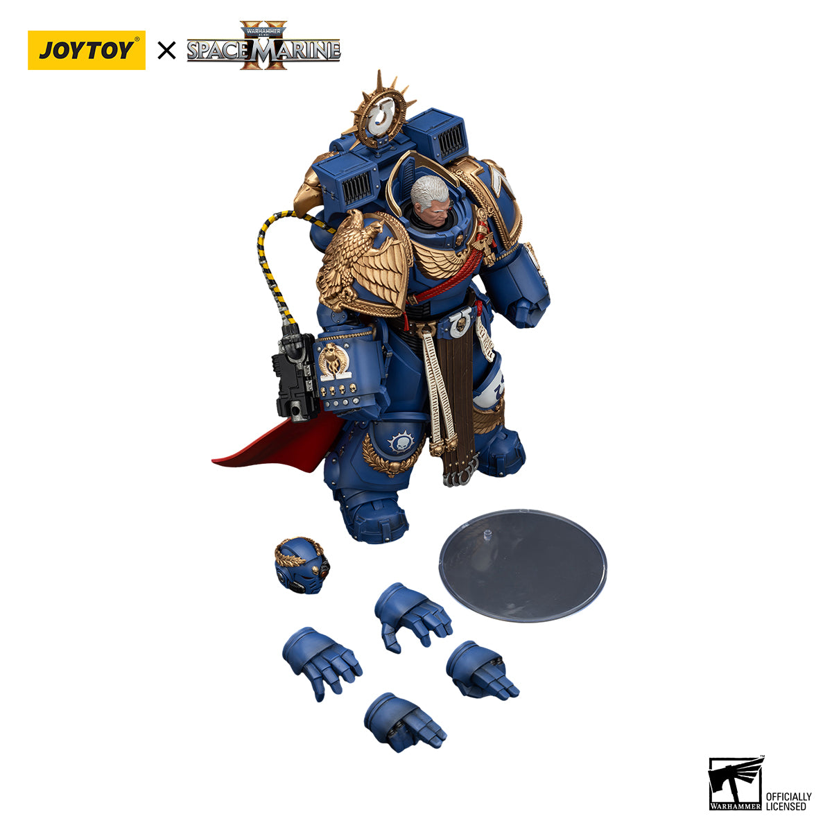 [IN STOCK]JOYTOY Warhammer 40K Action Figure 1/18 Ultramarines Marneus Calgar, Chapter Master with MKX Gravis Armour and Gauntlets of Ultramar