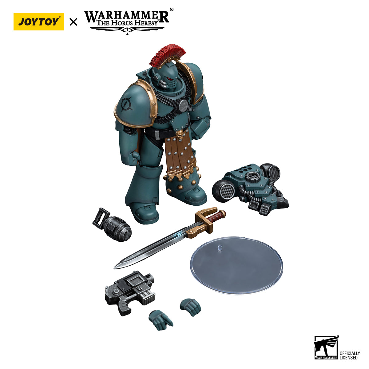 JOYTOY Action Figure 1/18 Sons of Horus MKIV Tactical Squad Sergeant with Power Fist Model Birthday Gifts 