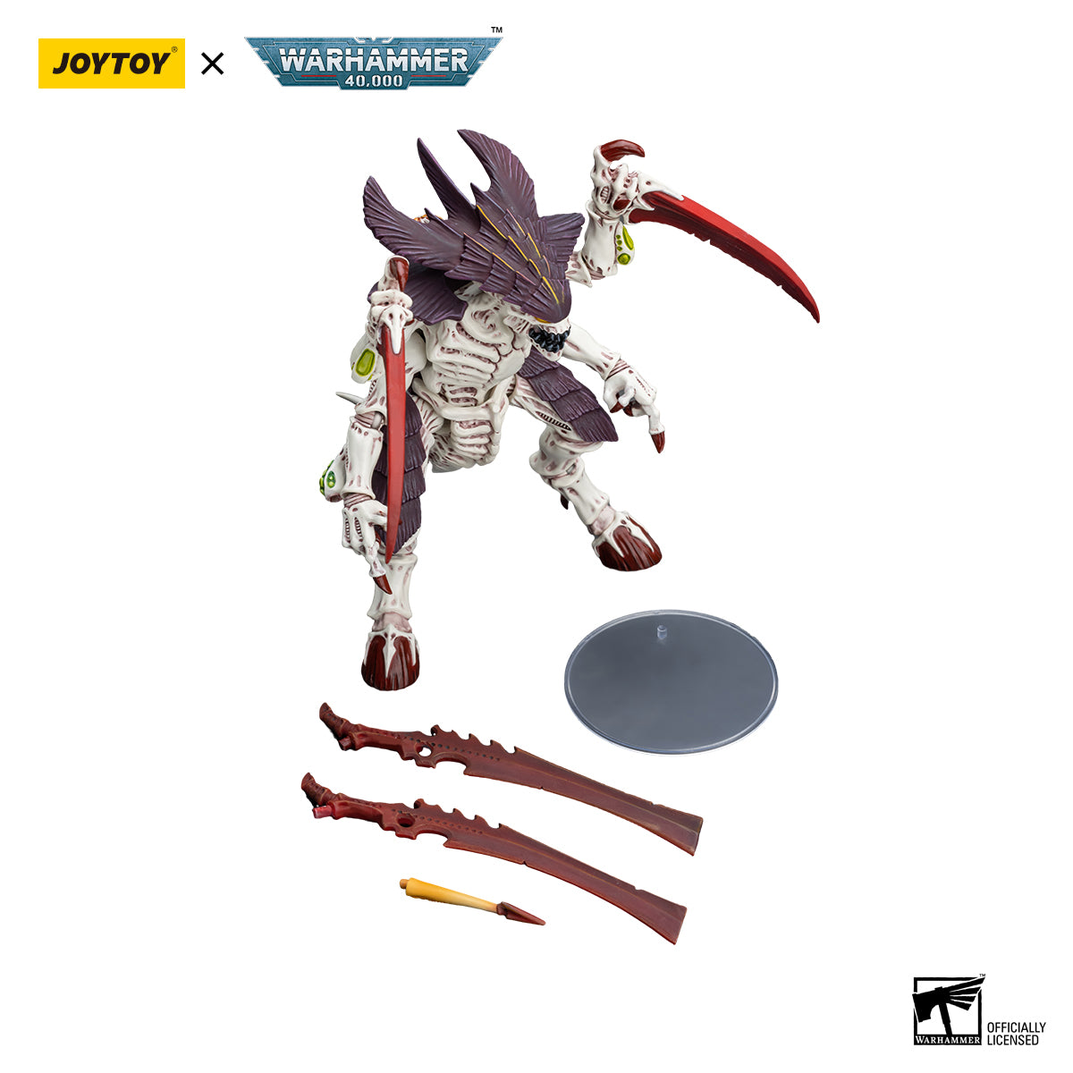 OYTOY Action Figure 1/18 Tyranids Hive Fleet Leviathan Tyranid Warrior with Boneswords Model Birthday Gifts