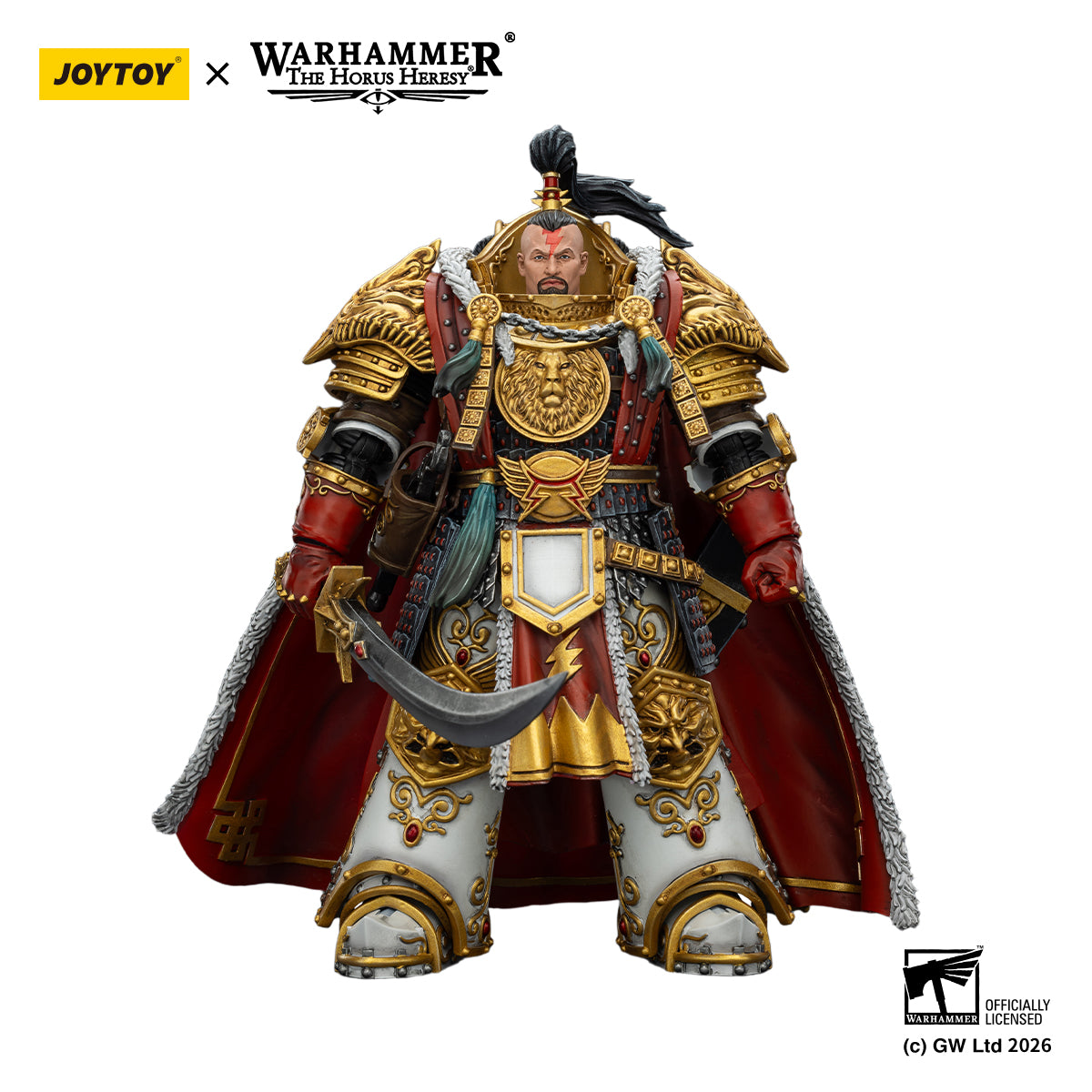 JOYTOY 1/18 Warhammer The Horus Heresy Action Figure White Scars Jaghatai Khan Primarch of the Vth Legion
