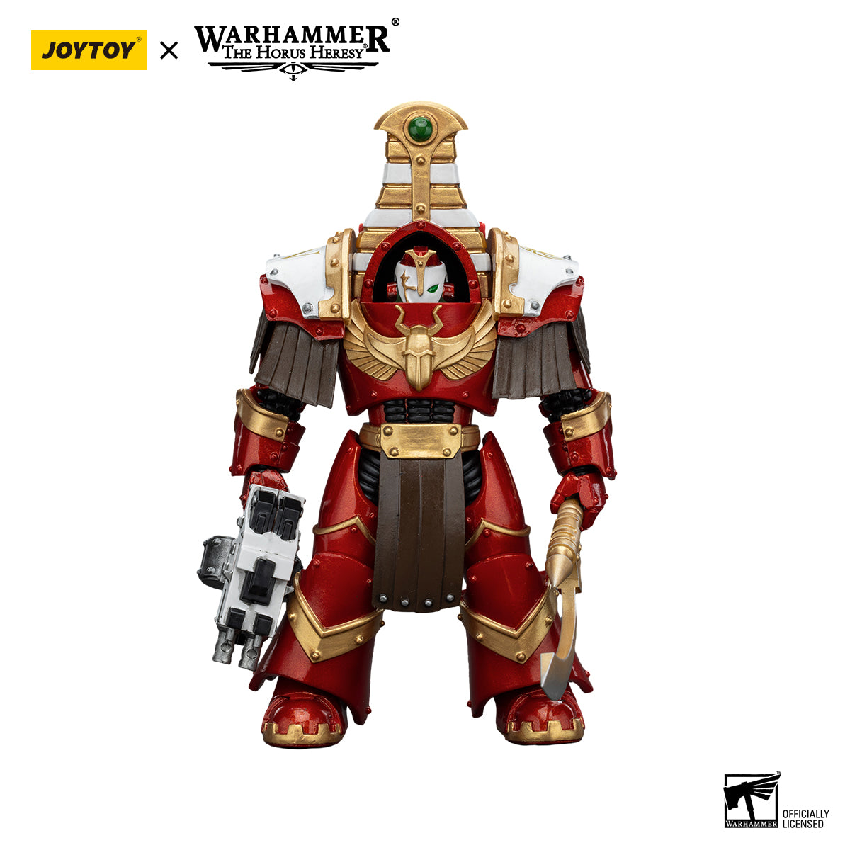 JOYTOY Action Figure 1/18 Thousand Sons Sekhmet Terminator Cabal Sekhmet With Combi-Bolter And Achea Force Weapon Model Birthday Gifts 