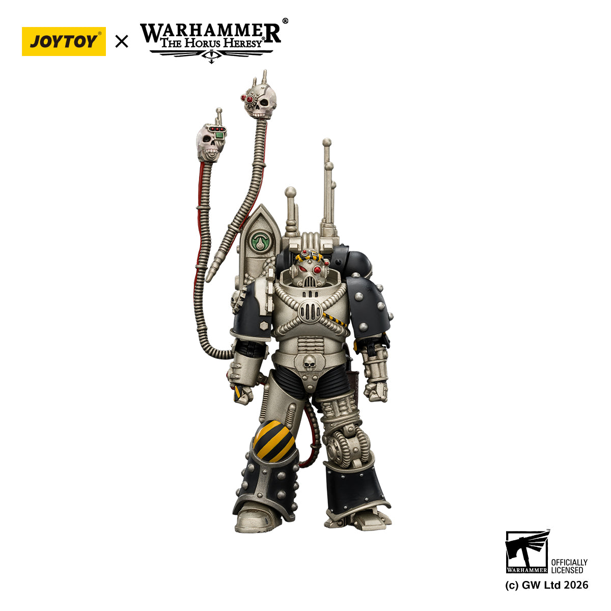 JOYTOY Warhammer Action Figure Iron Warriors Legion Praevian with Bolt Pistol Collection Model Birthday Gifts
