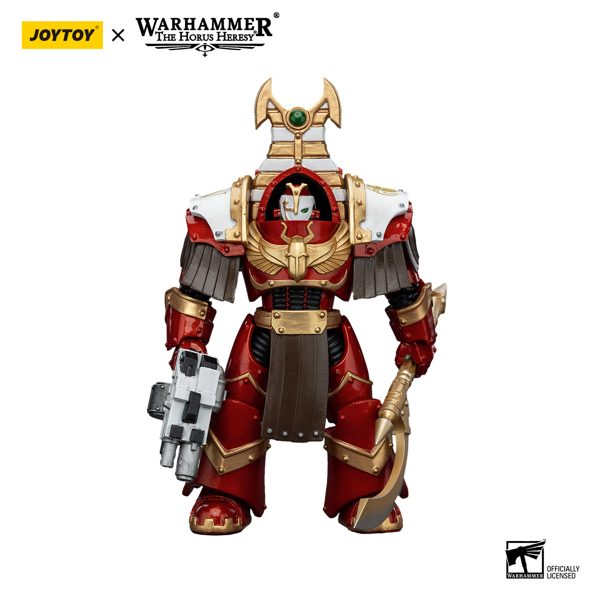 JOYTOY Action Figure 1/18 Thousand Sons Sekhmet Terminator Cabal Sekhmet With Combi-Melta And Achea Force Weapon Model Birthday Gifts 