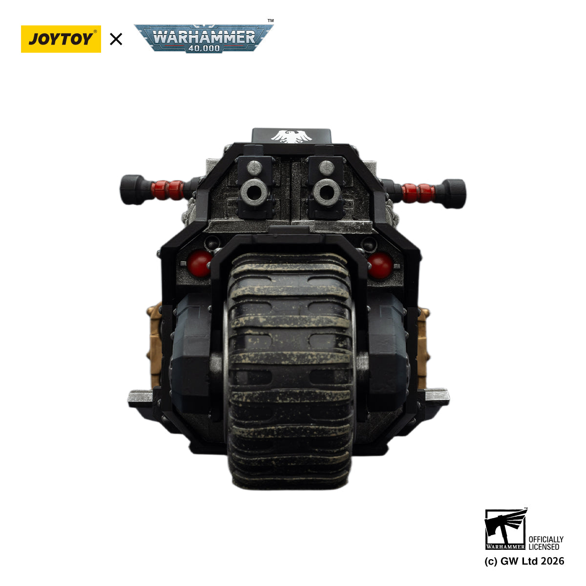 JOYTOY Raven Guard Action Figure 1/18 Raven Guard Raider-pattern Combat Bike with twin-linked bolt rifles Anime model JT03776 toys