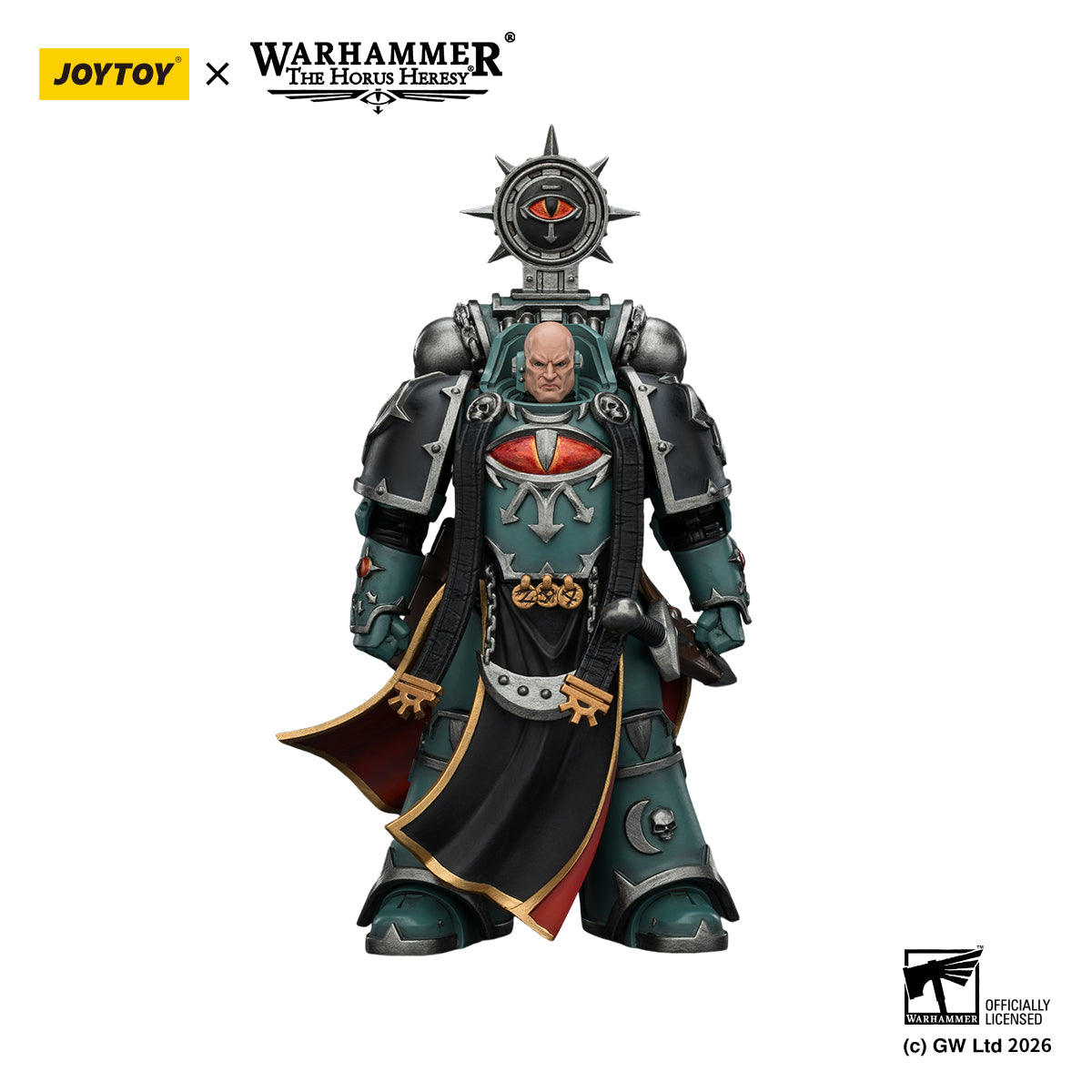 JOYTOY Warhammer Action Figure  Sons of Horus Dark Emissary Consul with Staff of Dark Authority  Collection Model Birthday Gifts