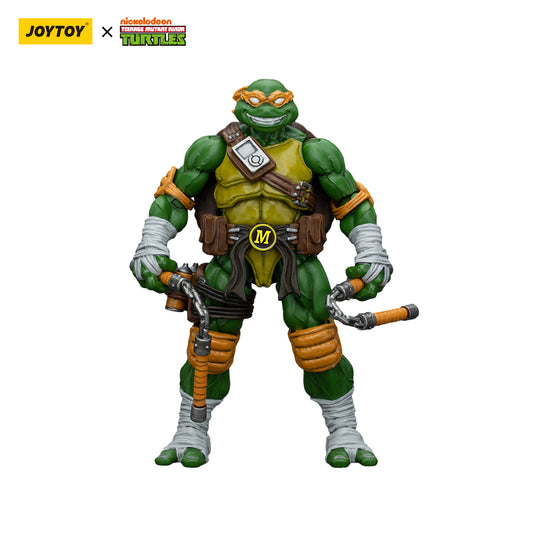 [IN STOCK] JOYTOY TMNT Action Figure 1/18 TMNT-Michelangelo Anime Military Model Toys JT6144