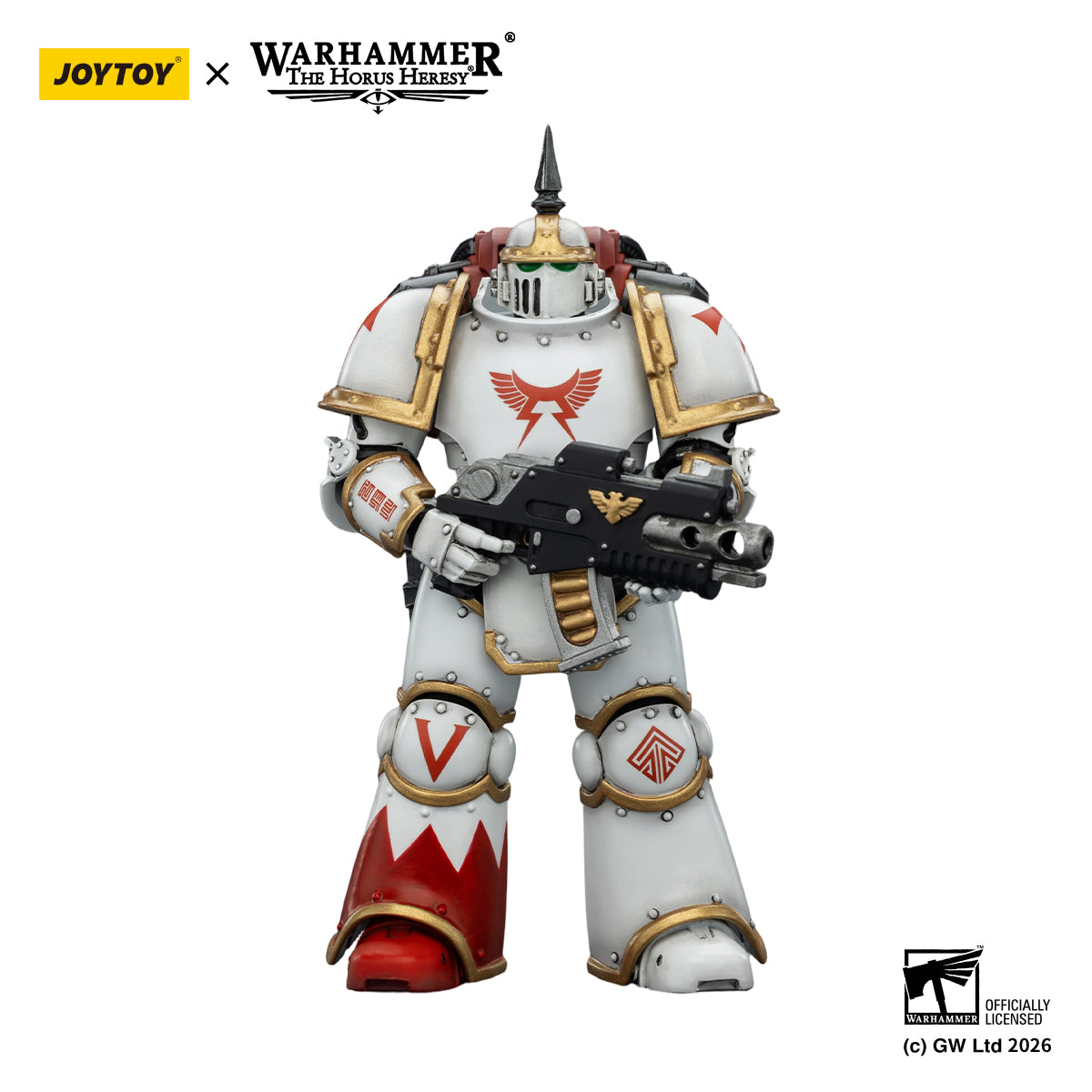 JOYTOY 1/18 Warhammer The Horus Heresy  Action Figure White Scars MKIll Tactical Legionary