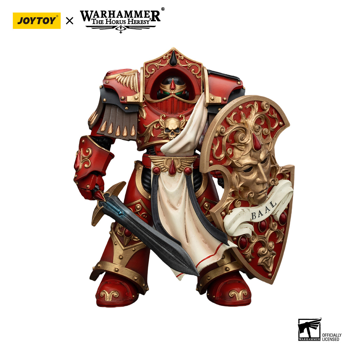 JOYTOY Action Figure 1/18 Blood Angels Crimson Paladins Squad Crimson Paladin 2 Model Birthday Gifts 