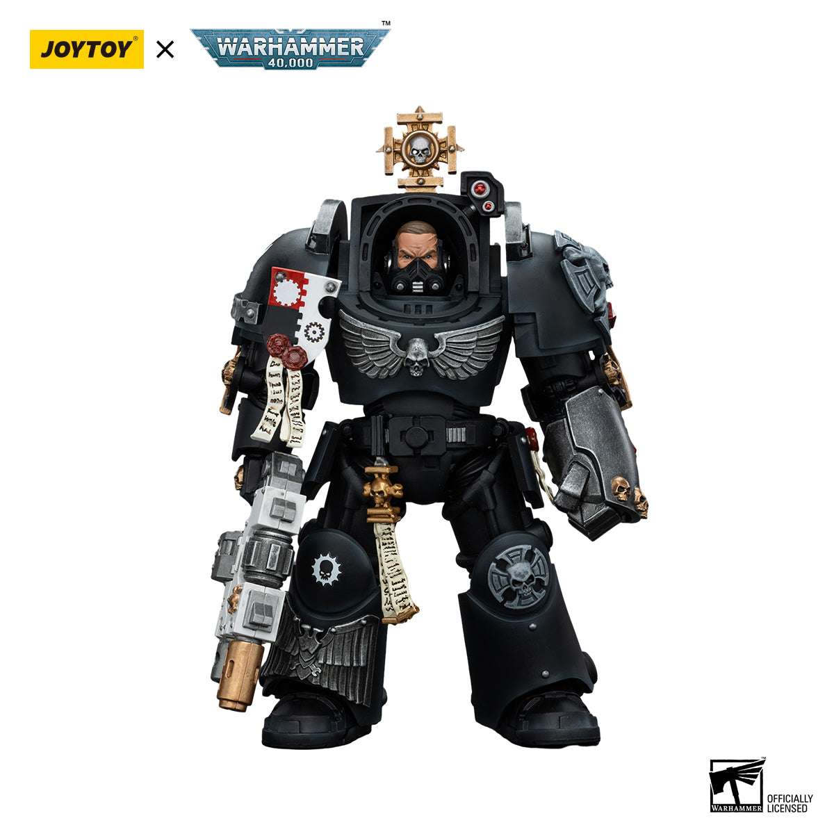 JOYTOY Action Figure 1/18 Iron Hands Captain in Terminator Armour Model Birthday Gifts
