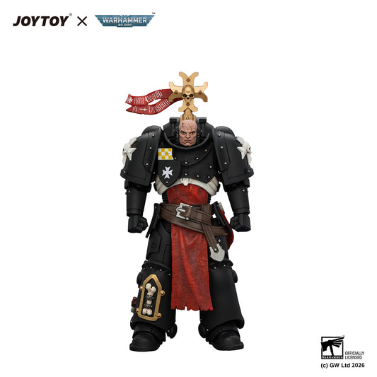 [PreOrder]JOYTOY Warhammer 40k 1/18 Action Figure Black Templars Execrator 1 with Crozius Arcanum and Master-Crafted Power Weapon