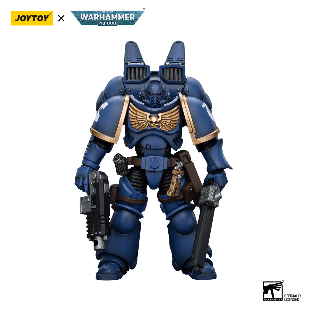 JOYTOY Action Figure 1/18Ultramarines Jump Pack Intercessors Intercessor 1 Model Birthday Gifts