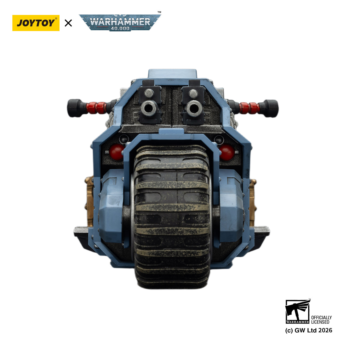 JOYTOY Space Wolves Action Figure 1/18 Space Wolves Raider-pattern Combat Bike with twin-linked bolt rifles Anime model toys Anime model toys JT03769