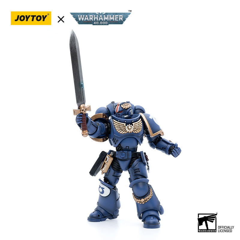 JOYTOY Action Figure 1/18 Ultramarines Primaris Lieutenant Argaranthe Model Birthday Gifts 