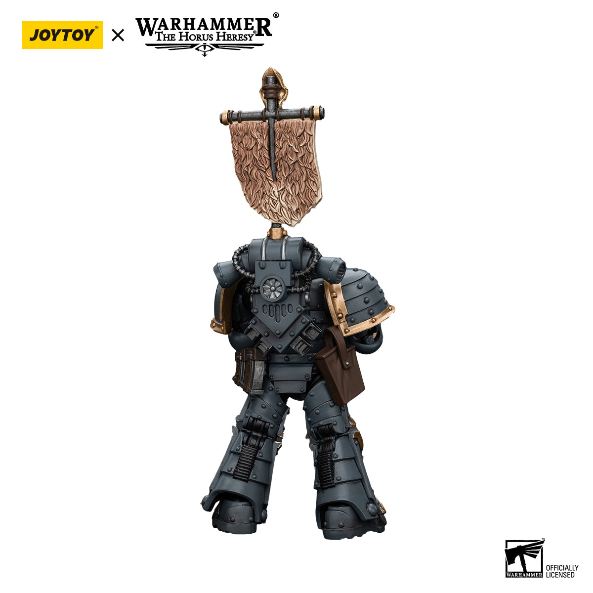 JOYTOY Action Figure 1/18 Space Wolves Grey Slayer Pack Grey Slayer With Legion Vexilla Model Birthday Gifts