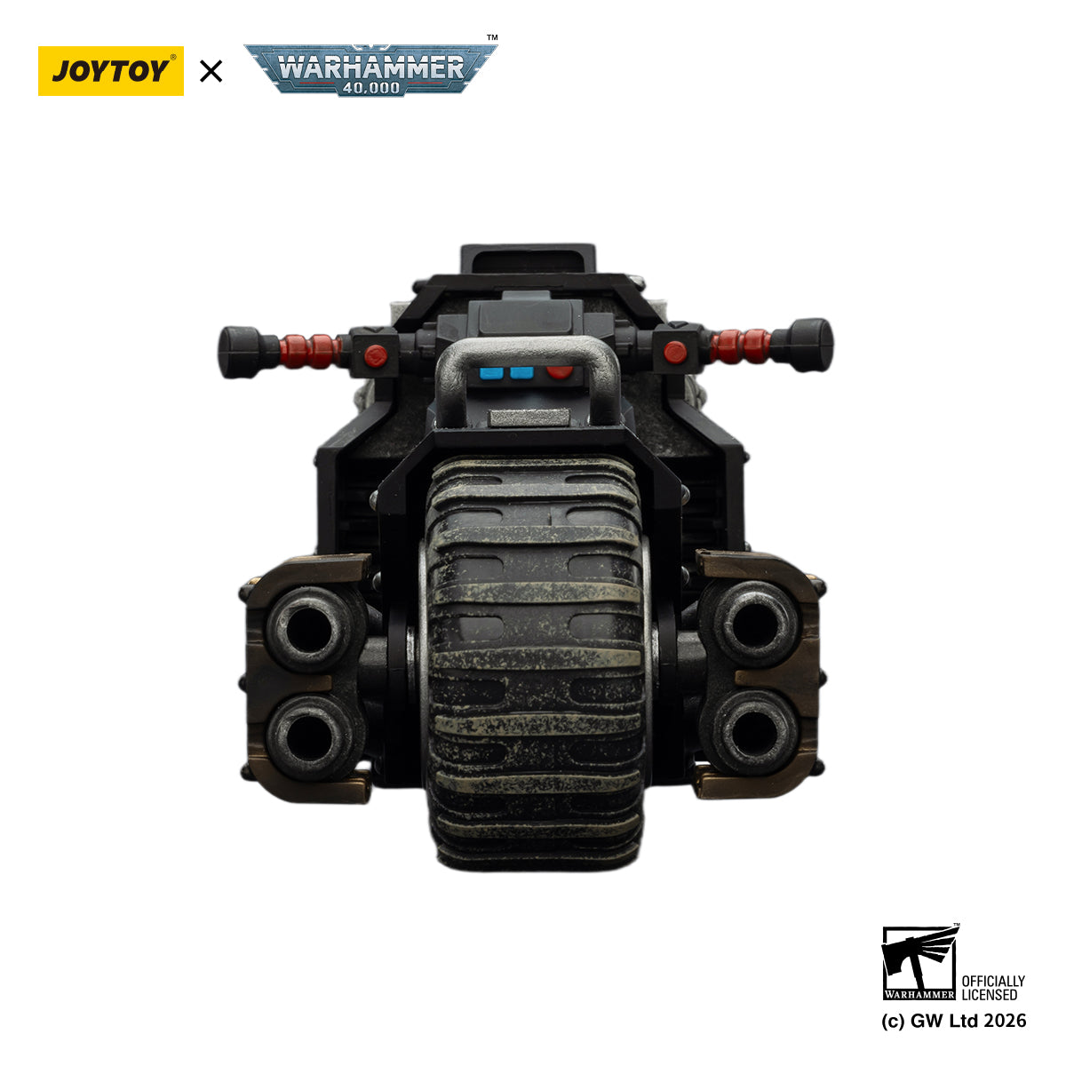 JOYTOY Raven Guard Action Figure 1/18 Raven Guard Raider-pattern Combat Bike with twin-linked bolt rifles Anime model JT03776 toys