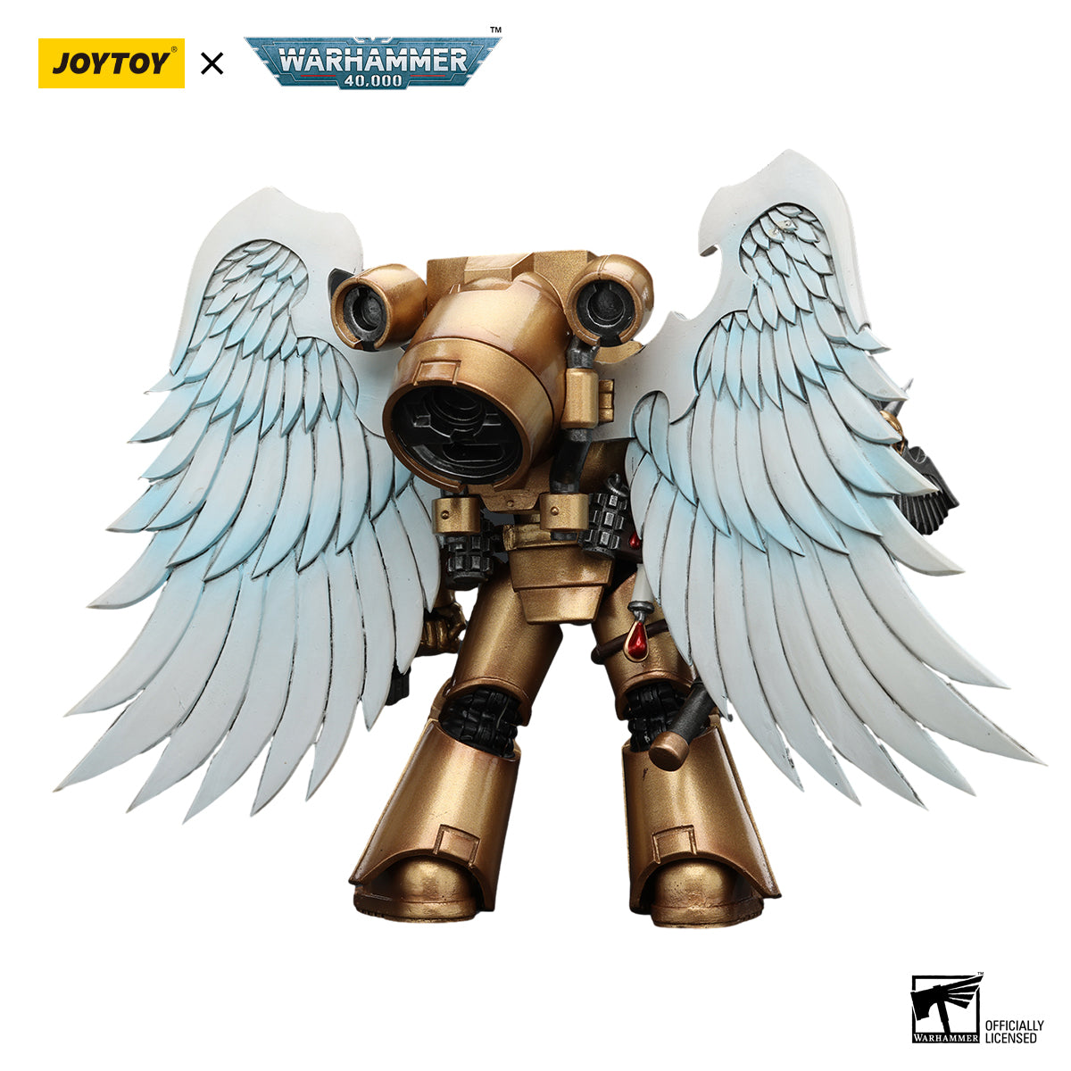 JOYTOY Action Figure 1/18 Blood Angels Sanguinary Guard with Encarmine Ax Model Birthday Gifts 