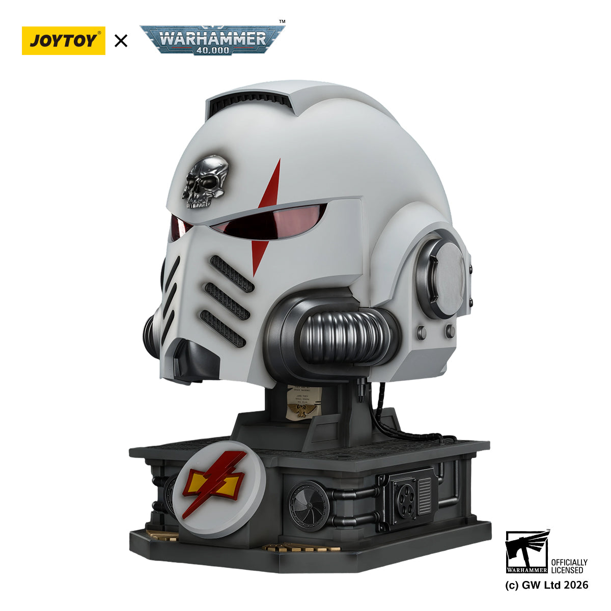 (pre-order)JOYTOY Warhammer 40k Action Figure 1/1 White Scars MkX Helmet& Display Stand Assault Anime Military Model Toys JT04094