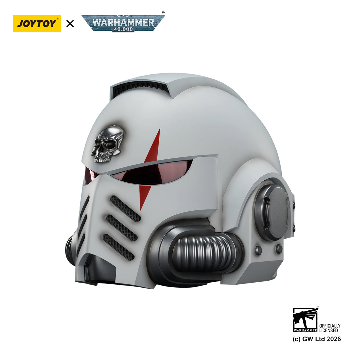 JOYTOY Warhammer 40k  Action Figure 1/1 White Scars MkX Helmet  Assault Anime Military Model Toys JT04094