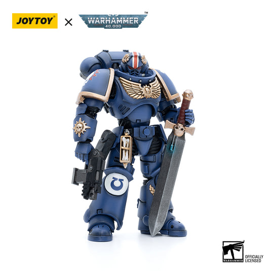 JOYTOY Action Figure 1/18 Ultramarines Primaris Lieutenant Argaranthe Model Birthday Gifts 
