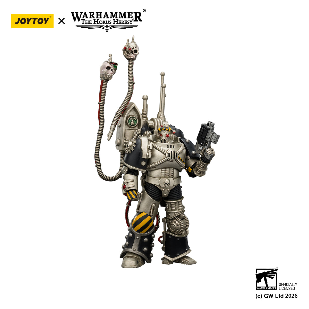 JOYTOY Warhammer Action Figure Iron Warriors Legion Praevian with Bolt Pistol Collection Model Birthday Gifts