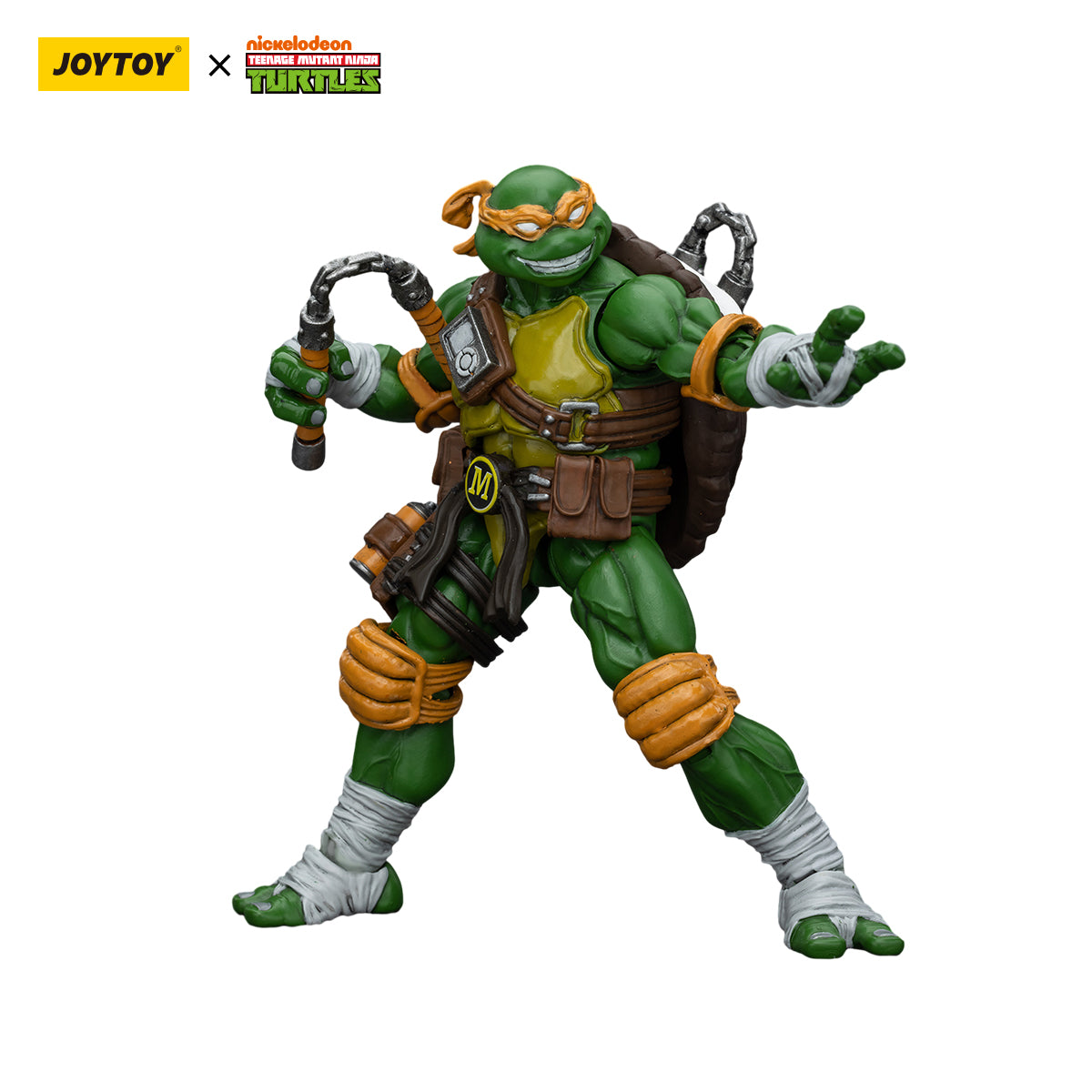 [IN STOCK] JOYTOY TMNT Action Figure 1/18 TMNT-Michelangelo Anime Military Model Toys JT6144
