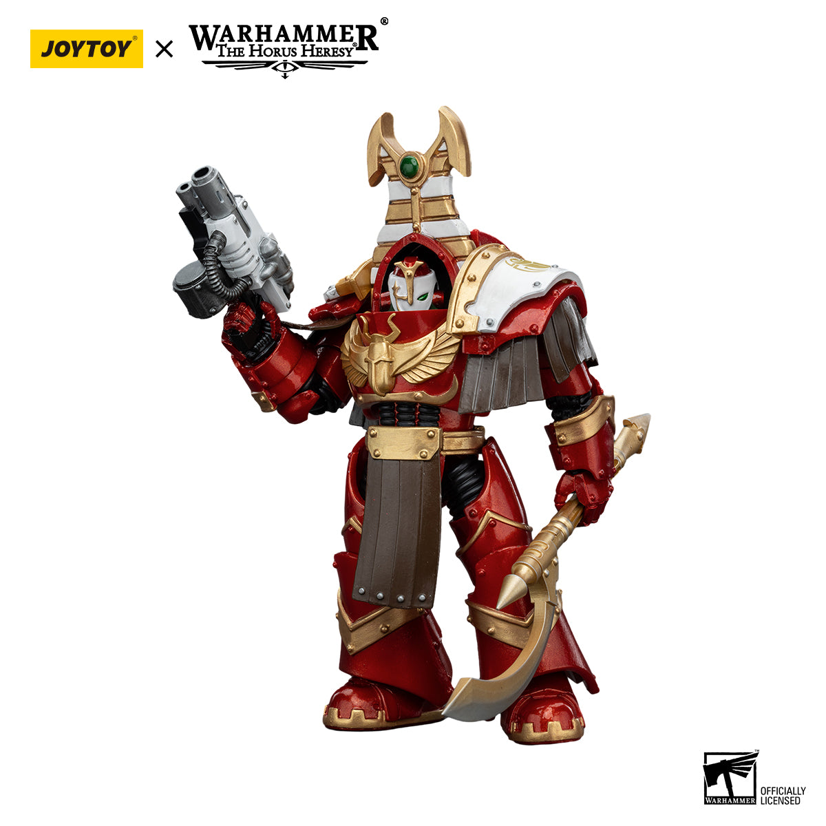 JOYTOY Action Figure 1/18 Thousand Sons Sekhmet Terminator Cabal Sekhmet With Combi-Melta And Achea Force Weapon Model Birthday Gifts 
