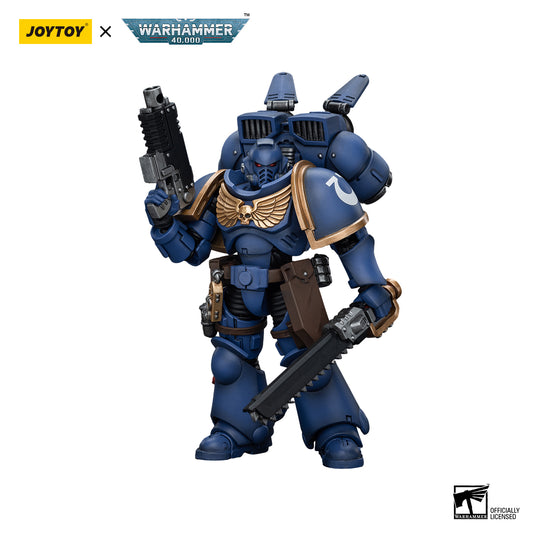 JOYTOY Action Figure 1/18 Ultramarines Jump Pack Intercessors Intercessor 2 Model Birthday Gifts 