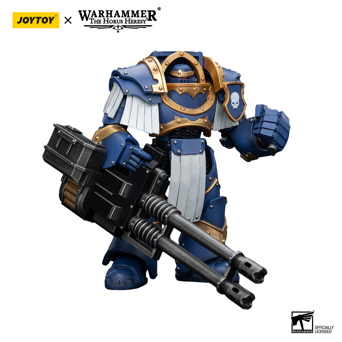 JOYTOY Action Figure 1/18 Uitramarines Cataphractii Terminator Squad Terminator with Reaper Autocannon Model Birthday Gifts 