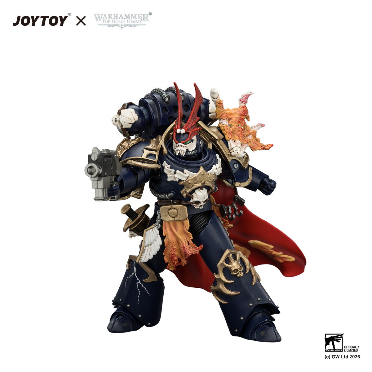 JOYTOY Warhammer Night Lords Sevatar, First Captain of the Night Lords The Prince of Crows  Collection Model Birthday Gifts