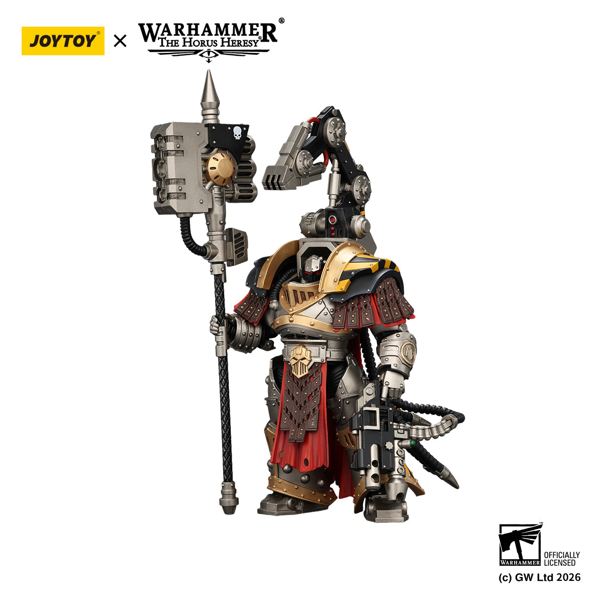 JOYTOY Warhammer Action Figure Iron Warriors Warsmithwith  Graviton Crusher Hammer Collection Model Birthday Gifts